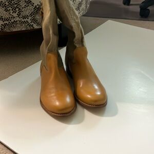 Maltese Coachella leather and khaki boot. 
Brand new never worn.